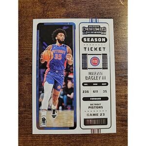 Marvin Bagley III 2022-23 Panini Contenders #96 - Detroit Pistons - NBA